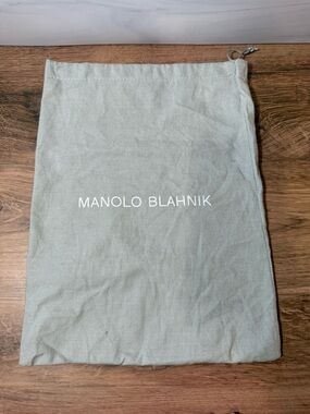 Manolo Blahnik Dust Bag Grey 10x13.5
